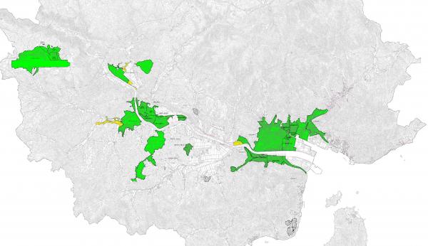 三原市公共下水道事業計画区域図