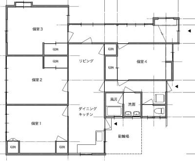 改修後の間取り図