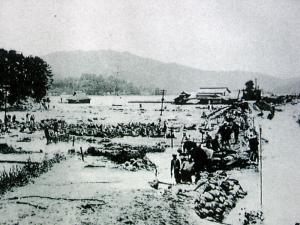 天井川決壊