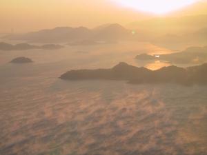 海霧と瀬戸内海