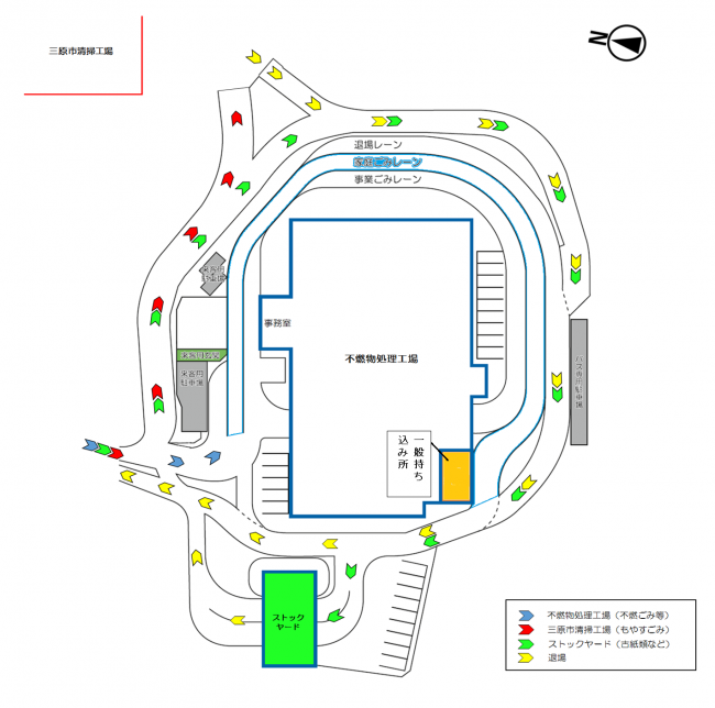 車両導線図