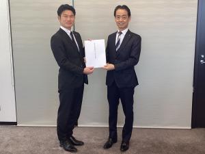 公益社団法人三原法人会からの提言書受け取り