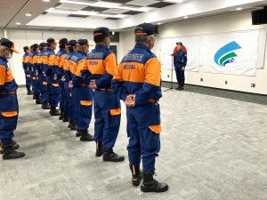 令和6年度三原市消防団年末特別警戒市長報告式
