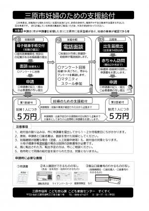 妊婦のための支援給付チラシ