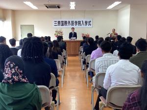 入学式の様子