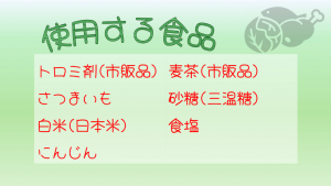 試食内容