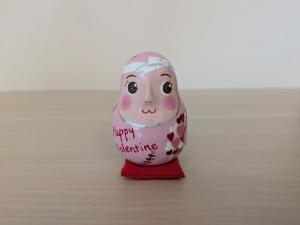２月バレンタインだるま（表）