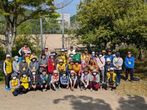 ウォーキング大会の集合写真