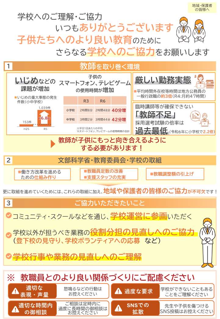 文部科学省作成のチラシ