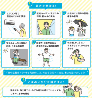 厚生労働省作成：熱中症予防のパンフレット