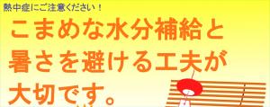 広島県作成：熱中症予防のパンフレット