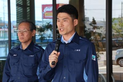 市長からの激励の言葉