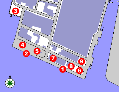 古浜地区港湾施設位置図