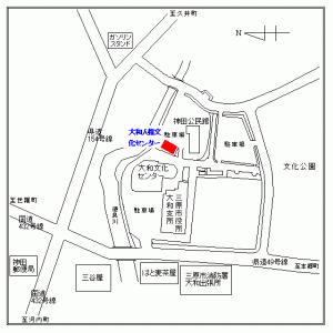 大和人権文化センター周辺地図