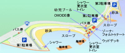 すなみ海浜公園の全体図