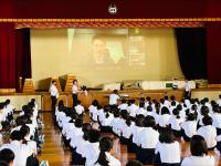 宮浦中学校 オンライン交流